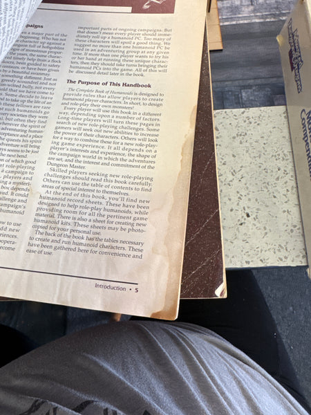D&D: 2nd Edition Complete Book of Humanoids