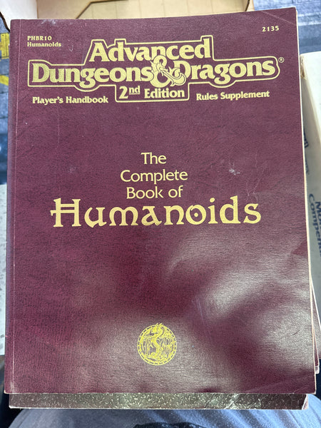 D&D: 2nd Edition Complete Book of Humanoids