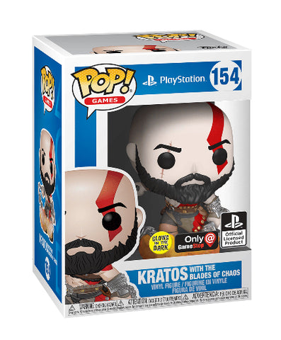 Funko POP! Kratos With The Blades Of Chaos *GameStop Exclusive* *GITD*