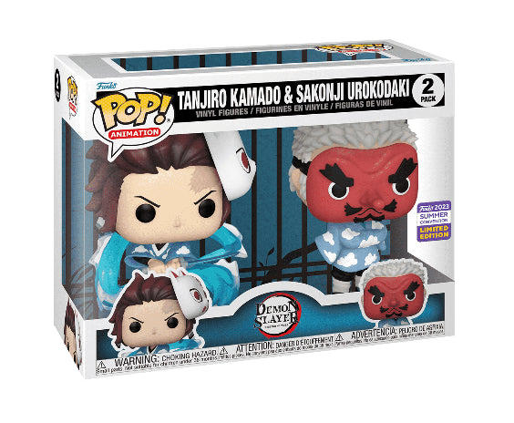 Funko POP! Tanjiro & Sakonji 2 pack *Funko 2023 Summer Convention LE*