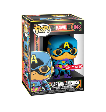 Funko POP! Blacklight Captain America