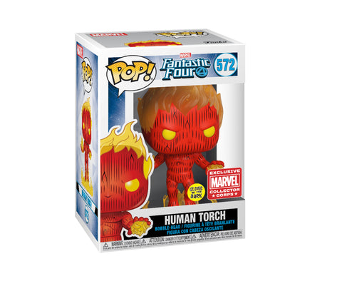 Funko POP! Human Torch *Marvel Collector Corps*