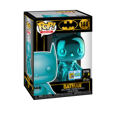 Funko POP! Batman Teal Chrome 2019 Comic Con Exclusive