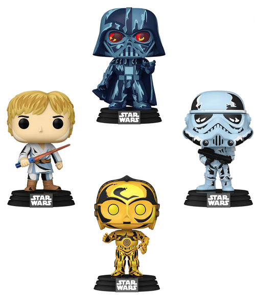 Funko POP! Darth Vader/Stormtrooper/C-3PO/Luke Skywalker *Target Exclusive*