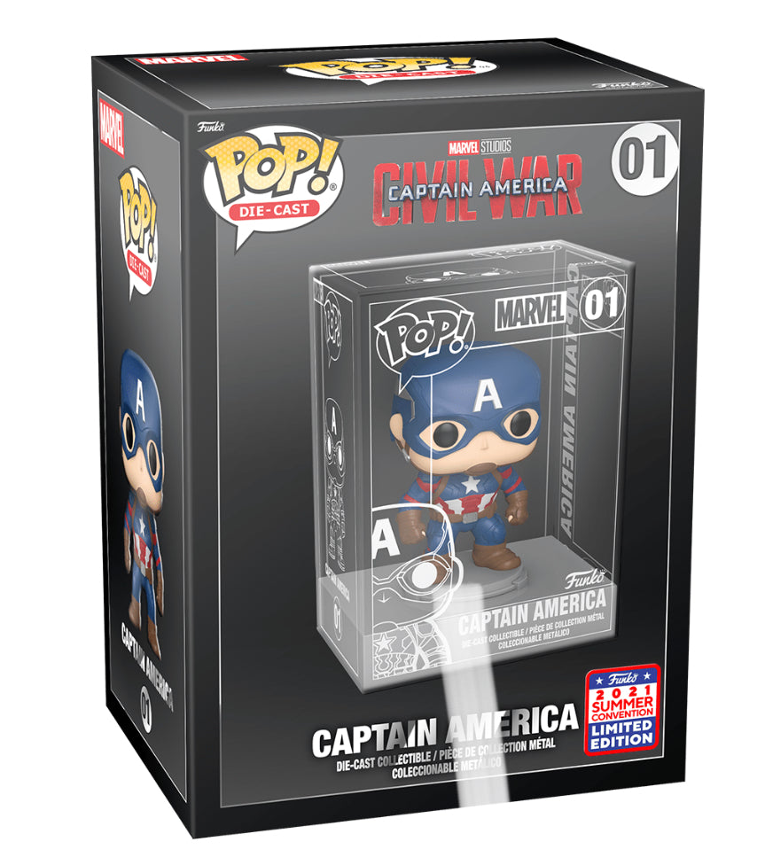 Funko POP! Die-Cast Captain America *Summer 2021 Convention Exclusive*